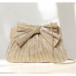 Loeffler Randall Rayne Plissé Clutch Shoulder Bag